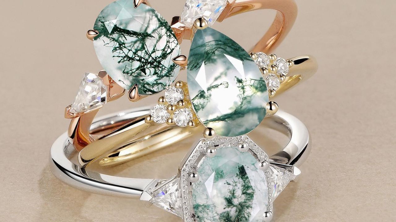 Green Moss Agate Rings from Felicegals: A Unique Twist on Classic Gemstones